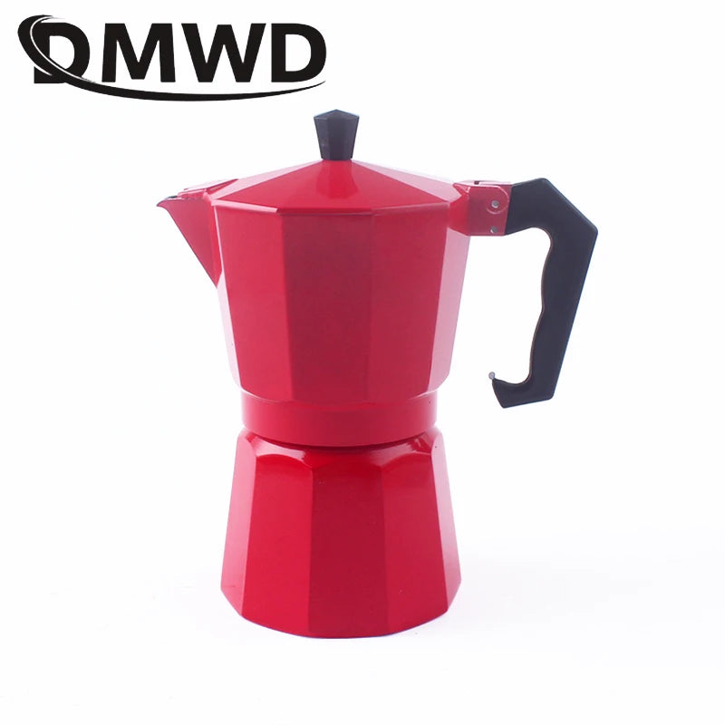 300/600Ml Stovetop Italian Moka Espresso Aluminum Geyser Coffee Maker Mocha Kettle Latte Percolator Pot Filter Cafetiere Pitcher