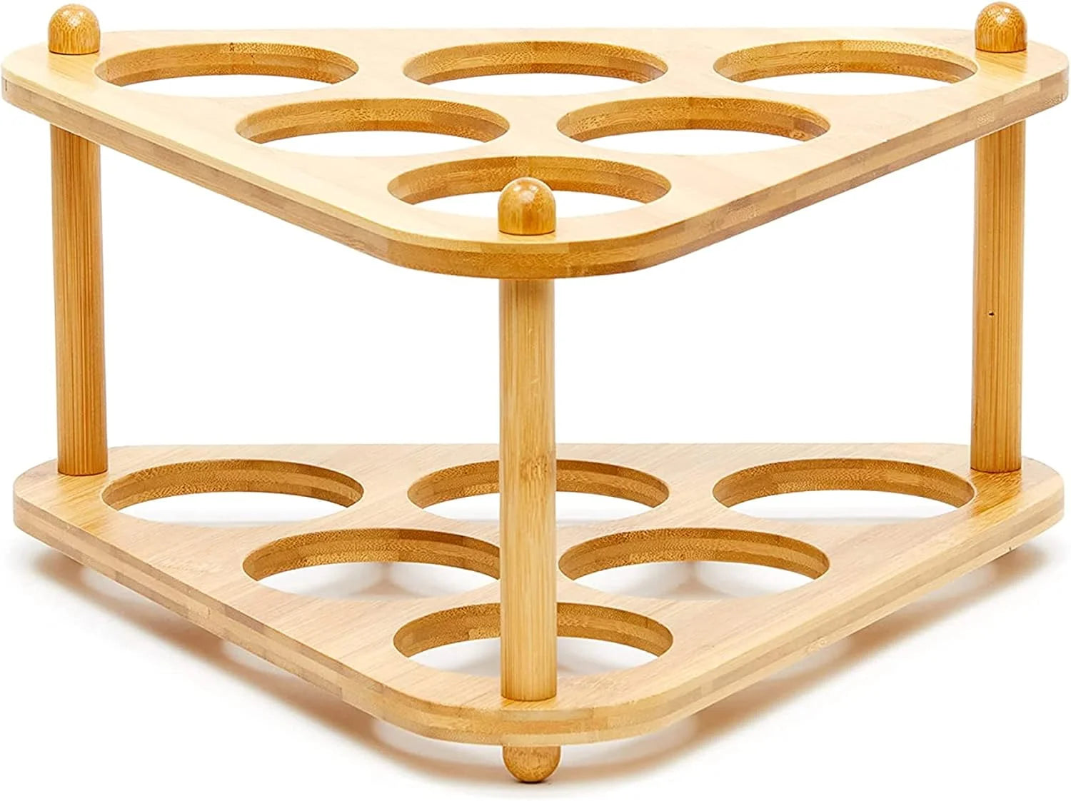 Bamboo Wine Rack, 6 Compartments, Assembly Required