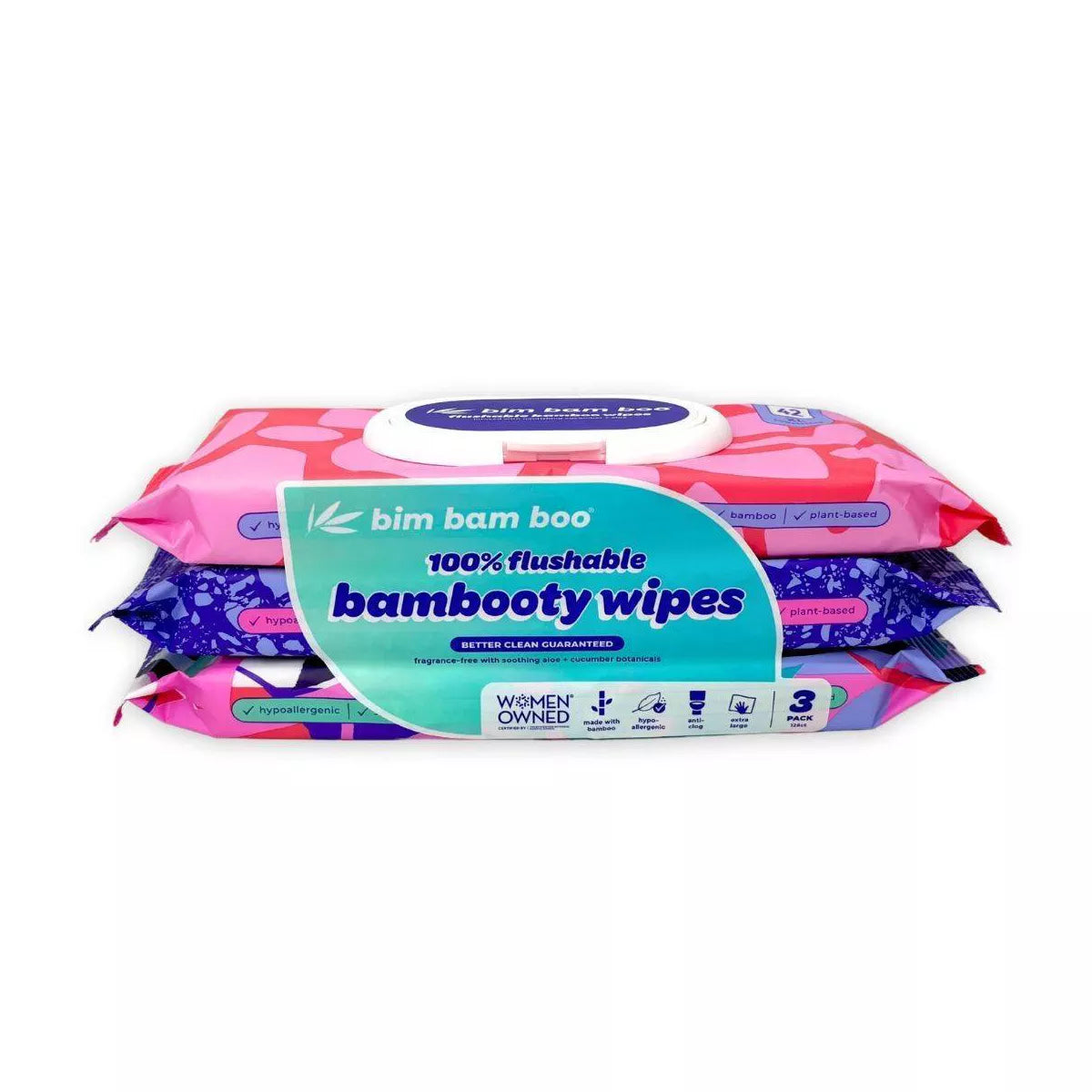 Bim Bam Boo Bamboo Flushable Wipes - 3Pk/42Ct
