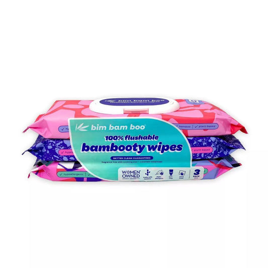 Bim Bam Boo Bamboo Flushable Wipes - 3Pk/42Ct