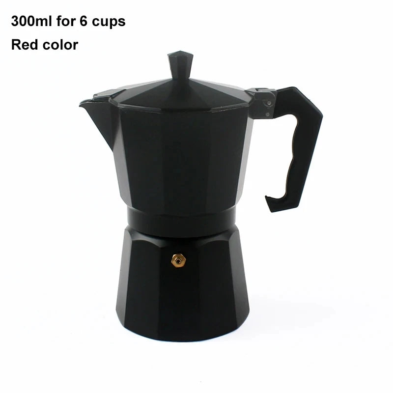 300/600Ml Stovetop Italian Moka Espresso Aluminum Geyser Coffee Maker Mocha Kettle Latte Percolator Pot Filter Cafetiere Pitcher
