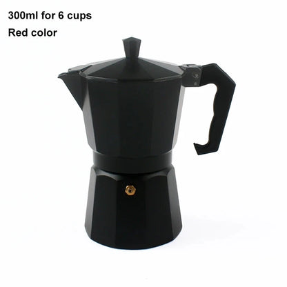 300/600Ml Stovetop Italian Moka Espresso Aluminum Geyser Coffee Maker Mocha Kettle Latte Percolator Pot Filter Cafetiere Pitcher
