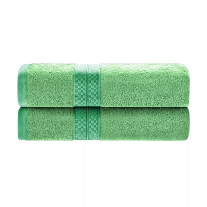 Plush and Absorbent Rayon from Bamboo and Cotton 2-Piece 30" X 54"  Towel Set by Blue Nile Mills