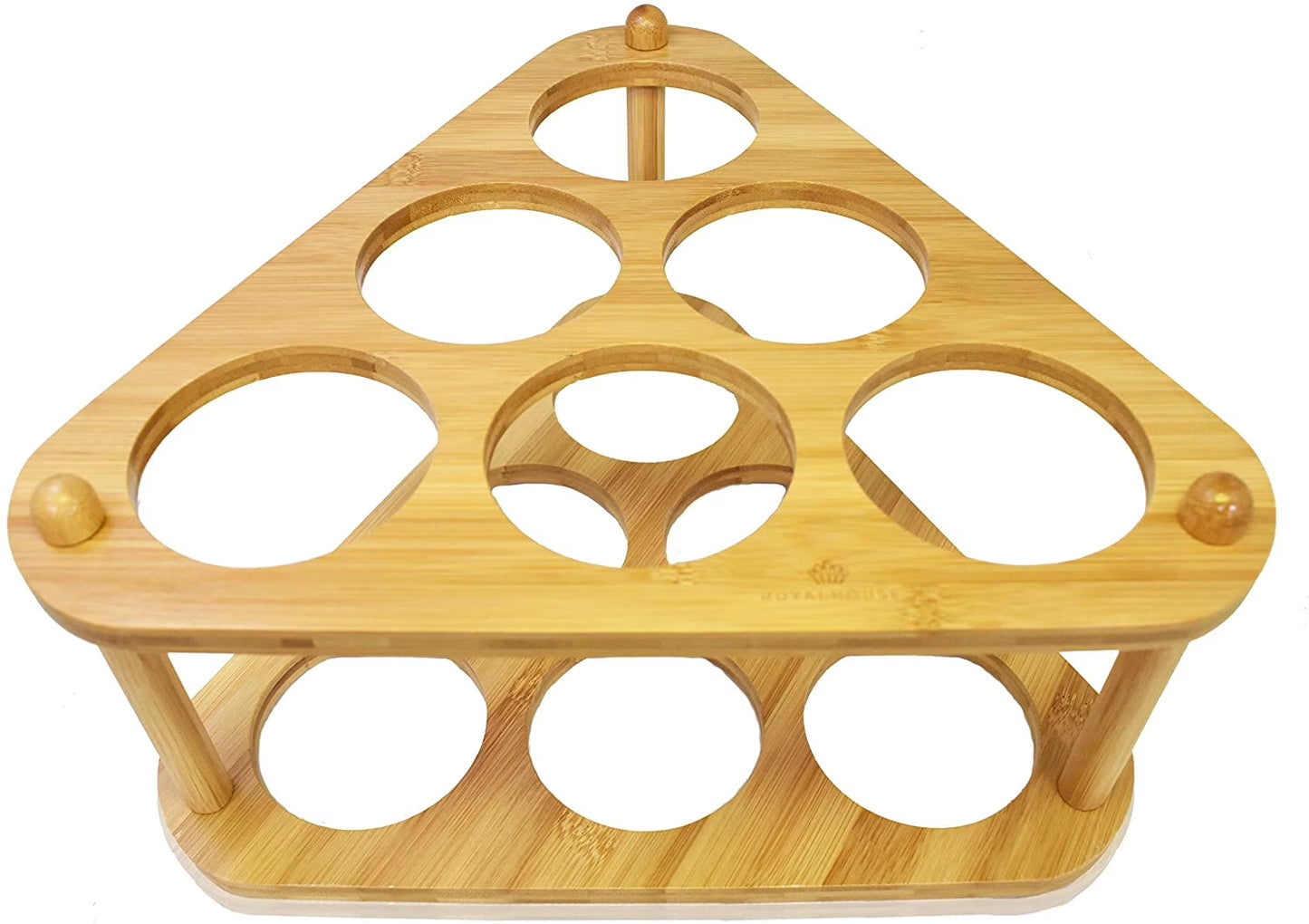 Bamboo Wine Rack, 6 Compartments, Assembly Required