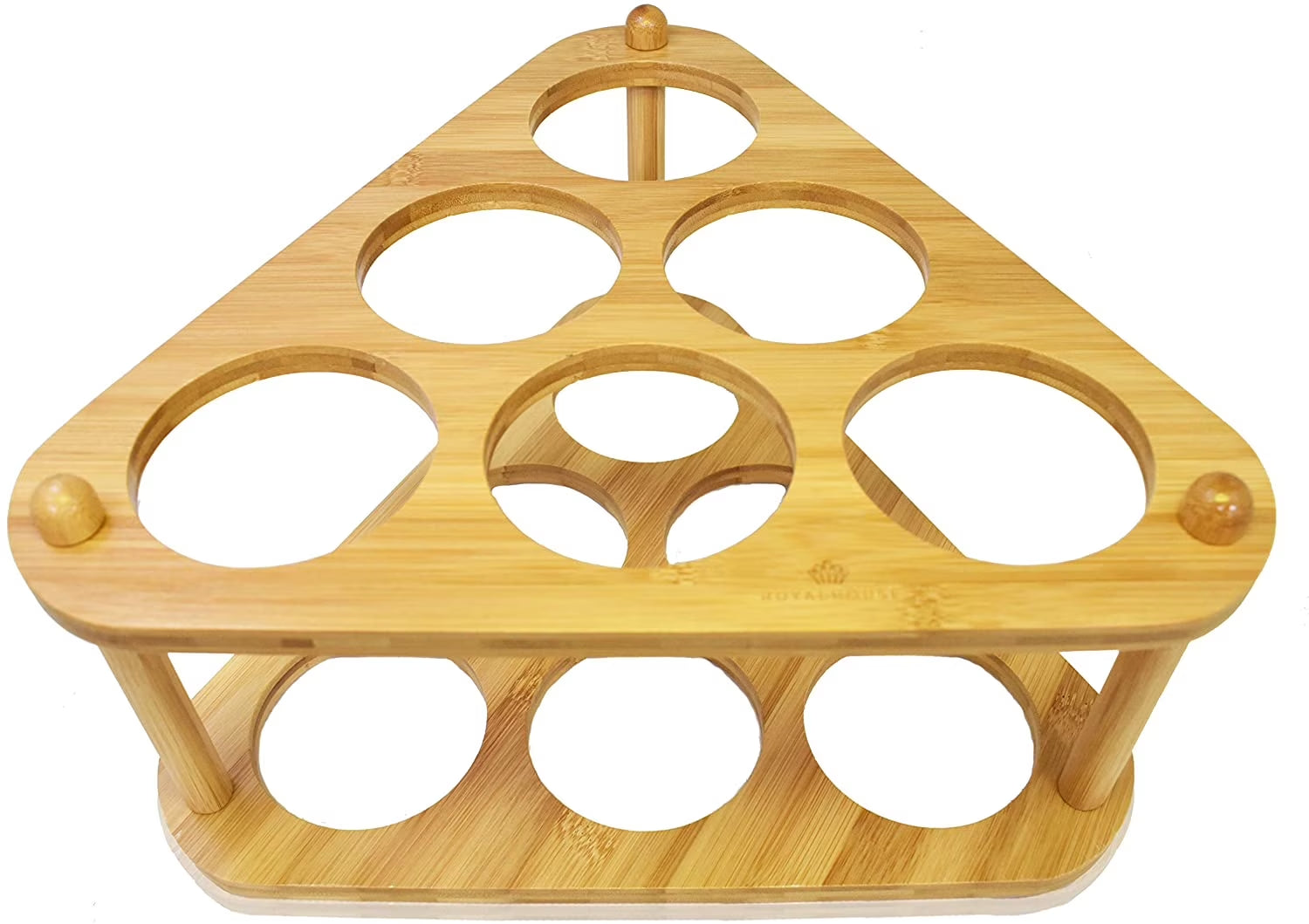 Bamboo Wine Rack, 6 Compartments, Assembly Required