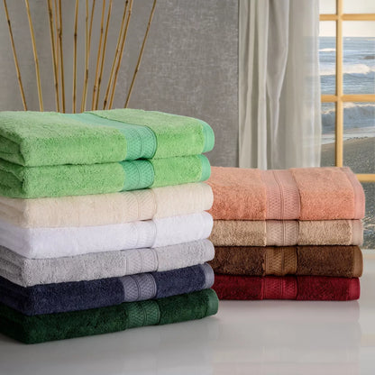 Plush and Absorbent Rayon from Bamboo and Cotton 2-Piece 30" X 54"  Towel Set by Blue Nile Mills