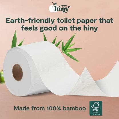 Premium & Soft Bamboo Toilet Paper | 48 Mega Rolls, 3 PLY & 350 Sheets| Tree Free Toilet Tissues | Plastic Free Packaging